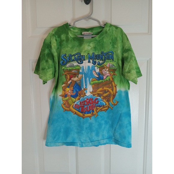 Disney Other - Disney‎ World Kids Splash Mountain Tie Dye Shirt Sz Child Small 100 Cotton Faded